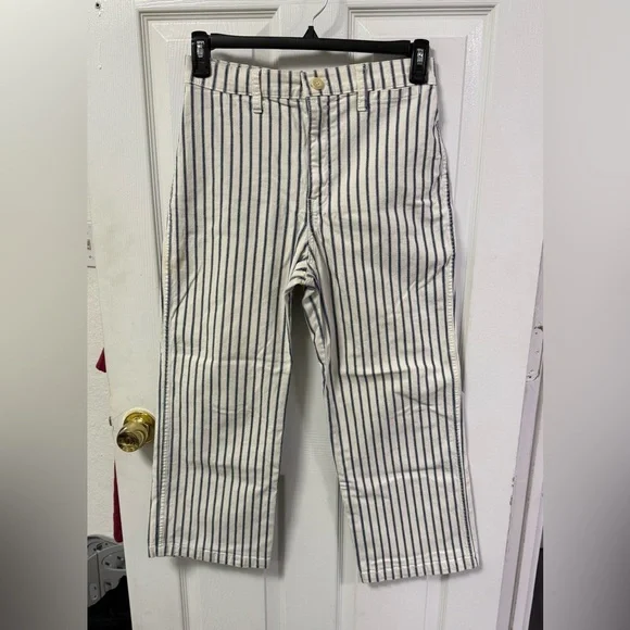 J.Crew Slim wide-leg jean in stripe- size 27 - Picture 3 of 14